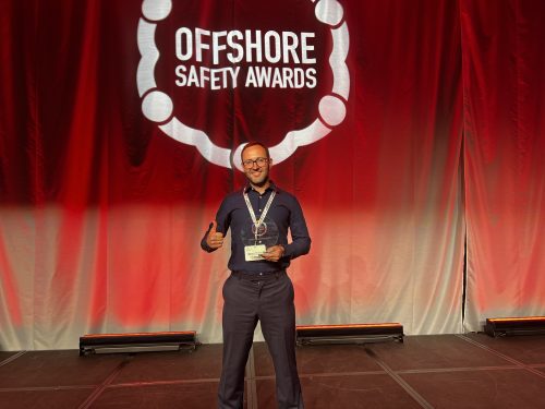 Winner of the offshore safety award.